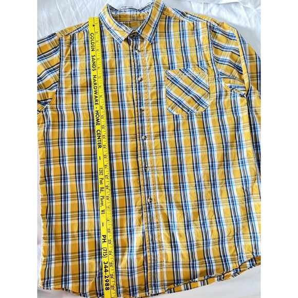 Ruff Hewn Junior Boy XL 18/20 Long Sleeve Plaid Button Down Shirt 100% Cotton - Picture 2 of 10